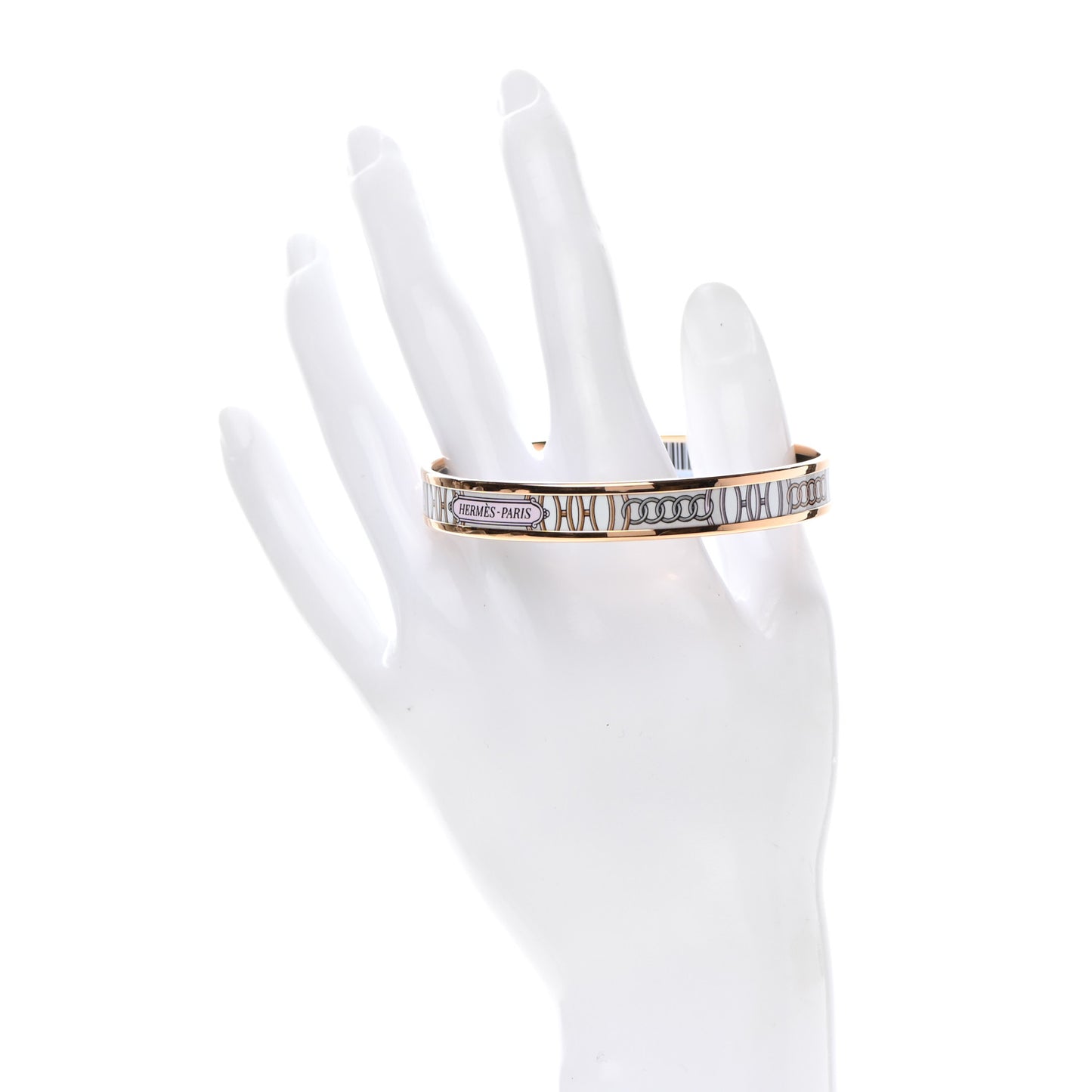 Enamel Printed Narrow Lift Profile Bracelet 65 Sable