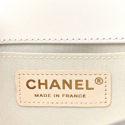 Chanel Calfskin Pearl Small Boy Flap White 5 of 10
