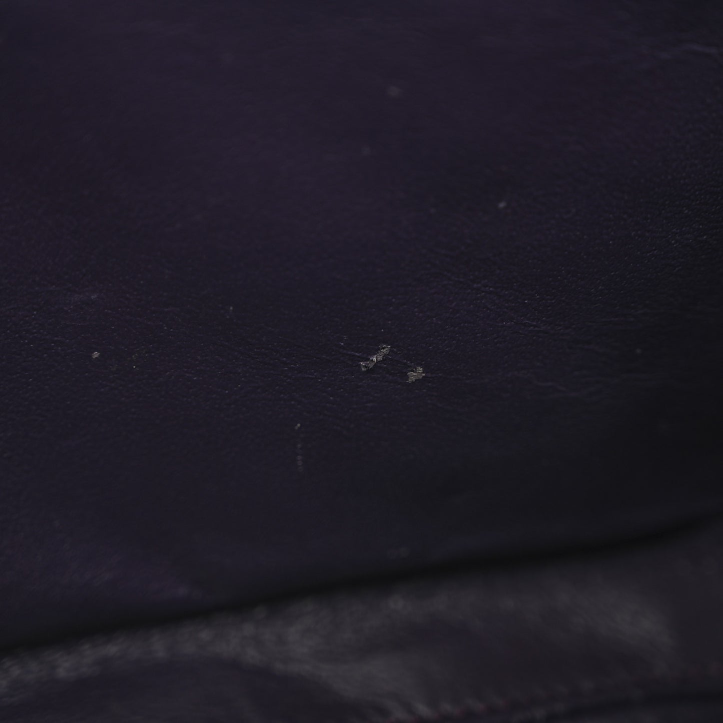 Patent Quilted Jumbo Single Flap Dark Purple