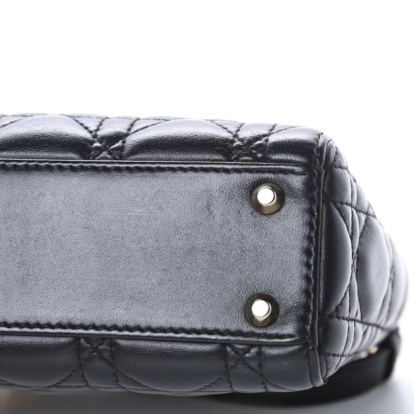 Lambskin Cannage Mini Lady Dior Black