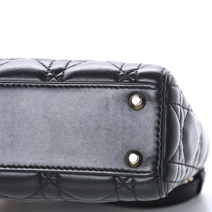 Christian Dior Lambskin Cannage Mini Lady Dior Black 18 of 24