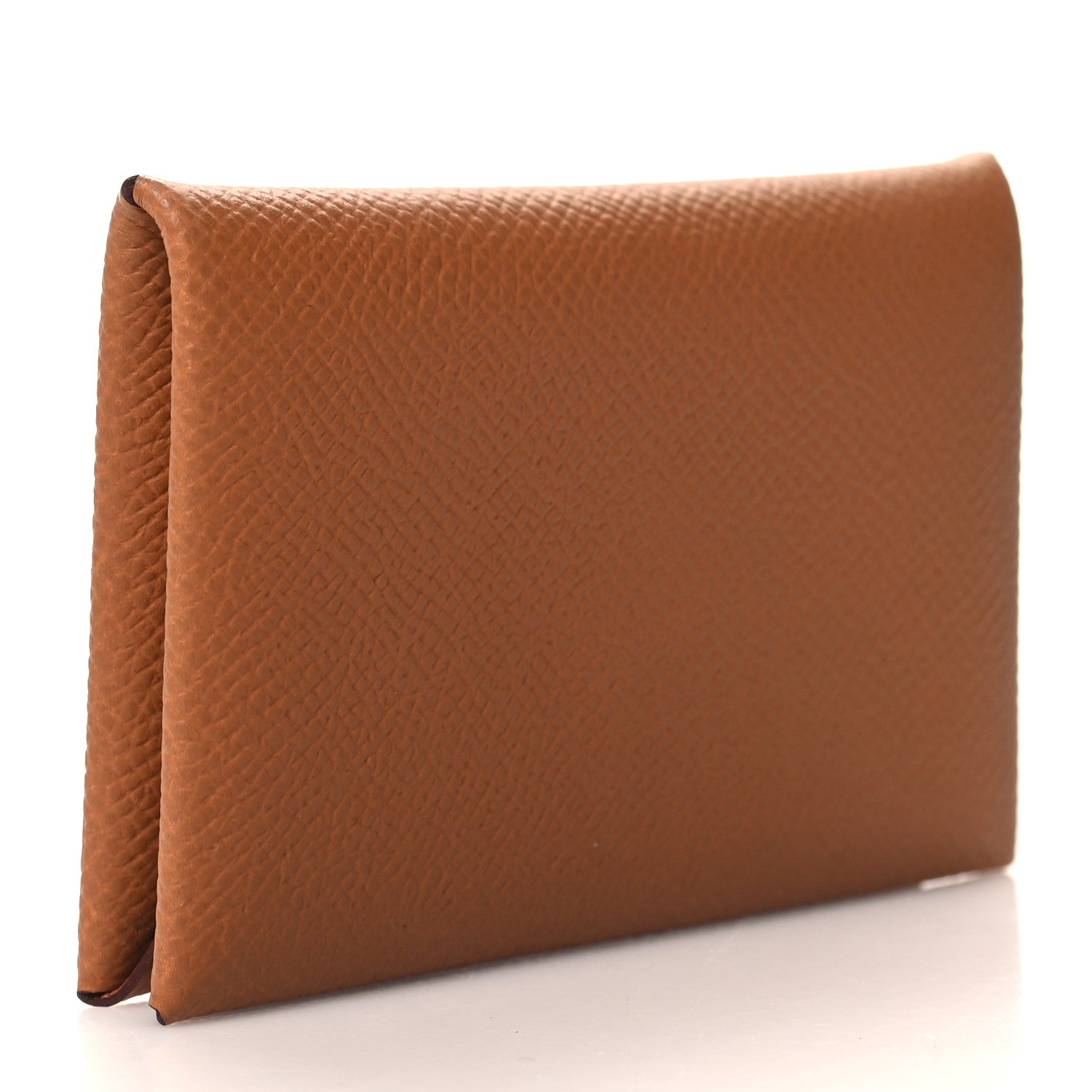 Hermes Epsom Calvi Card Case Gold 3 of 10