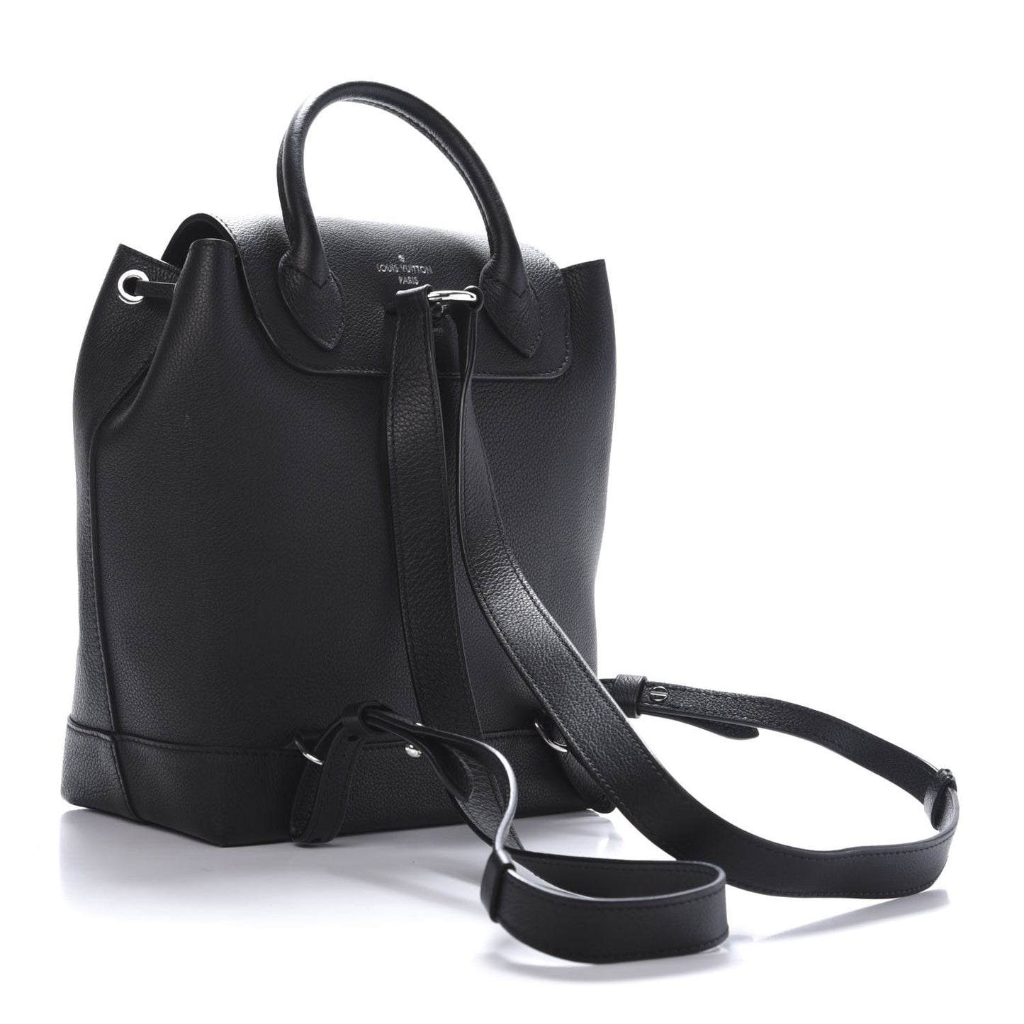 Calfskin Lockme Backpack Black