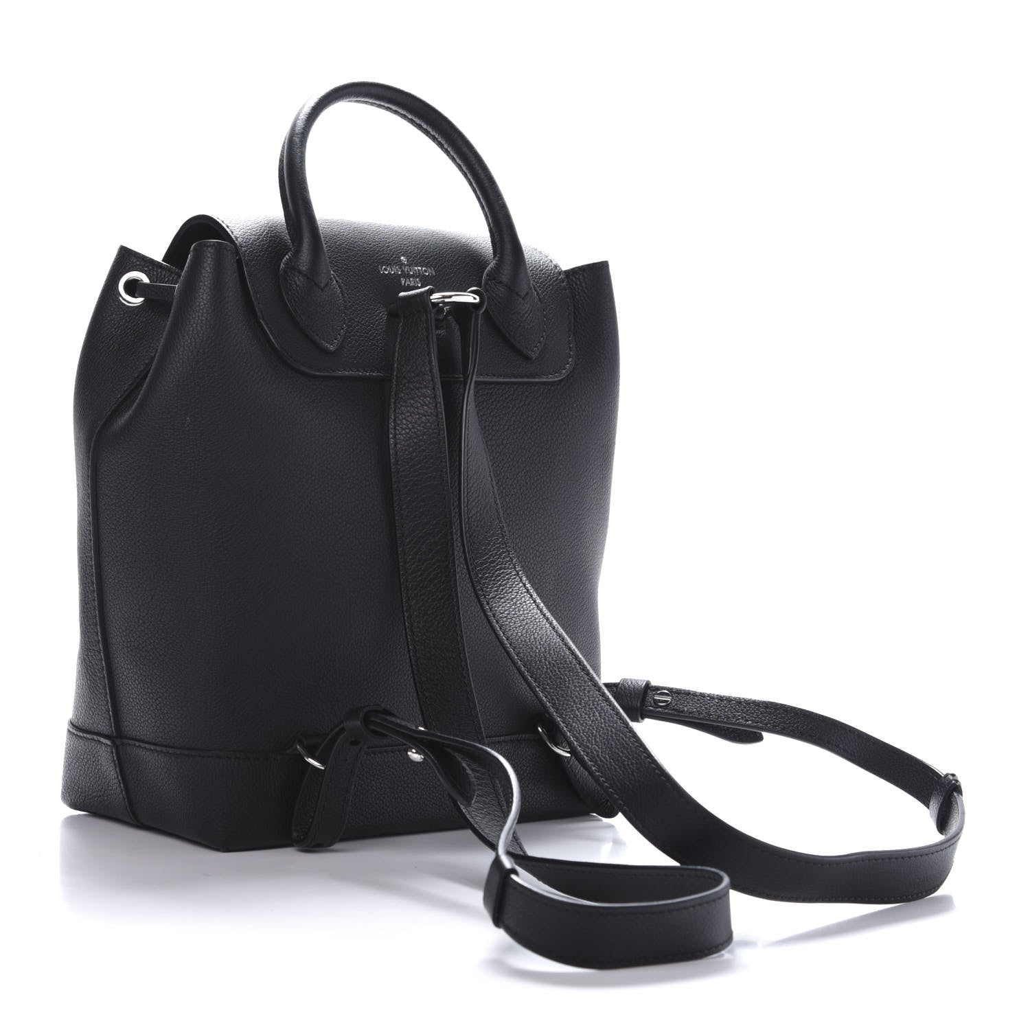 Louis Vuitton Calfskin Lockme Backpack Black 2 of 9