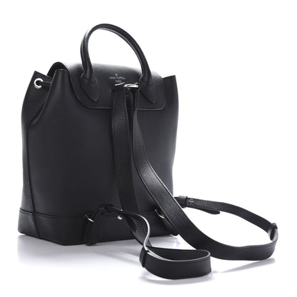 Louis Vuitton Calfskin Lockme Backpack Black 2 of 9