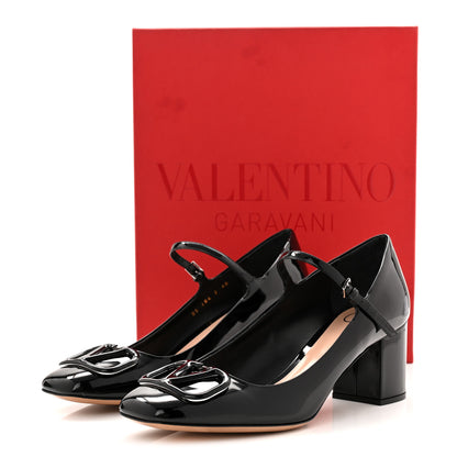 Valentino Garavani Patent Vlogo Mary Jane 55mm Pumps 40 Black 11 of 11