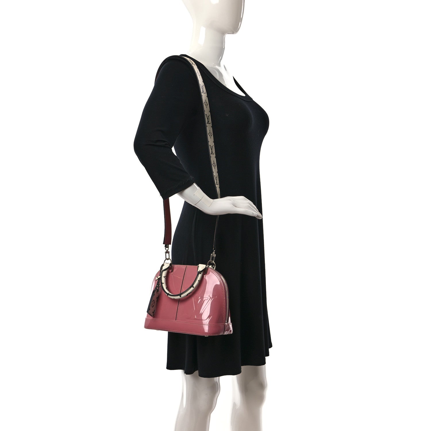 Louis Vuitton Patent Monogram Alma BB Rose Blush 2 of 9