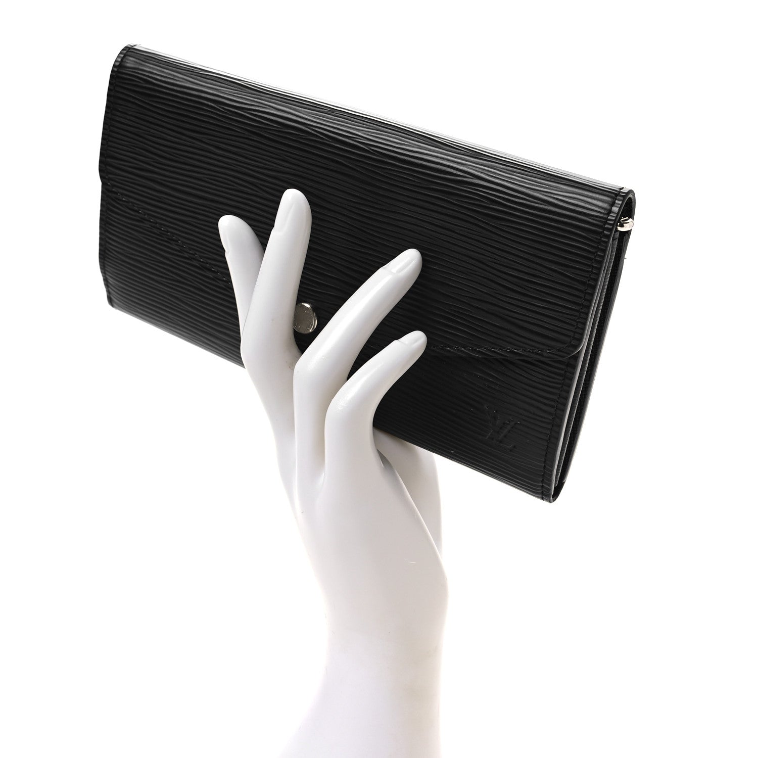 Louis Vuitton Epi Sarah Wallet NM Black 2 of 6