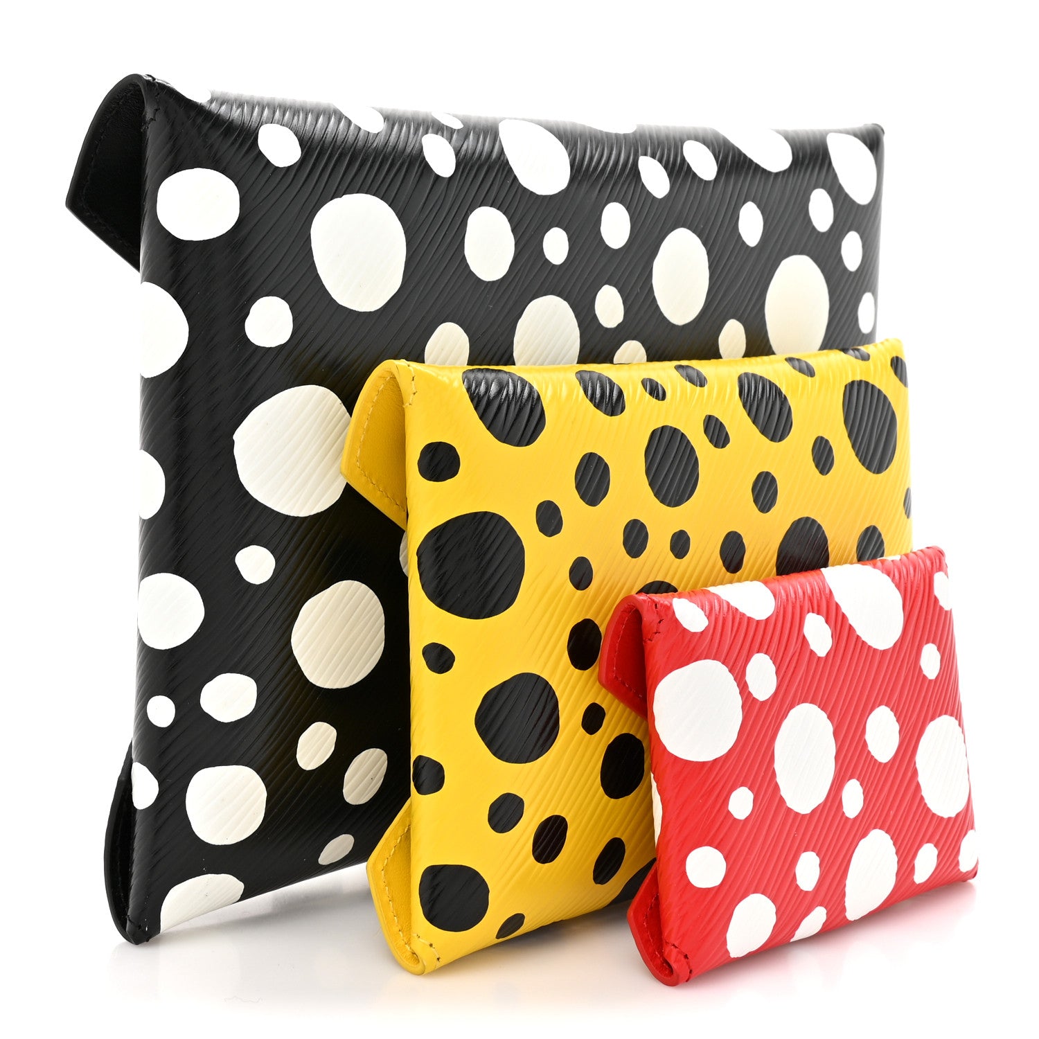 Louis Vuitton LV X YK Epi Kirigami Pochette Set Black Red Yellow 7 of 10