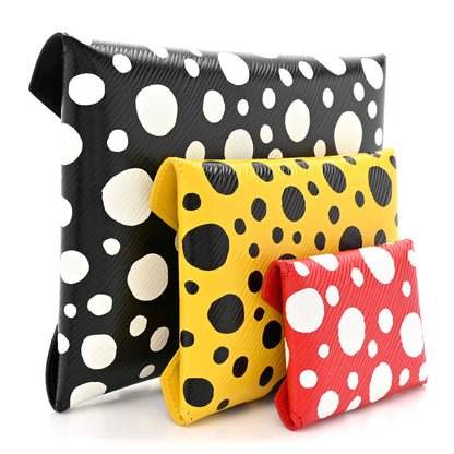 Louis Vuitton LV X YK Epi Kirigami Pochette Set Black Red Yellow 7 of 10