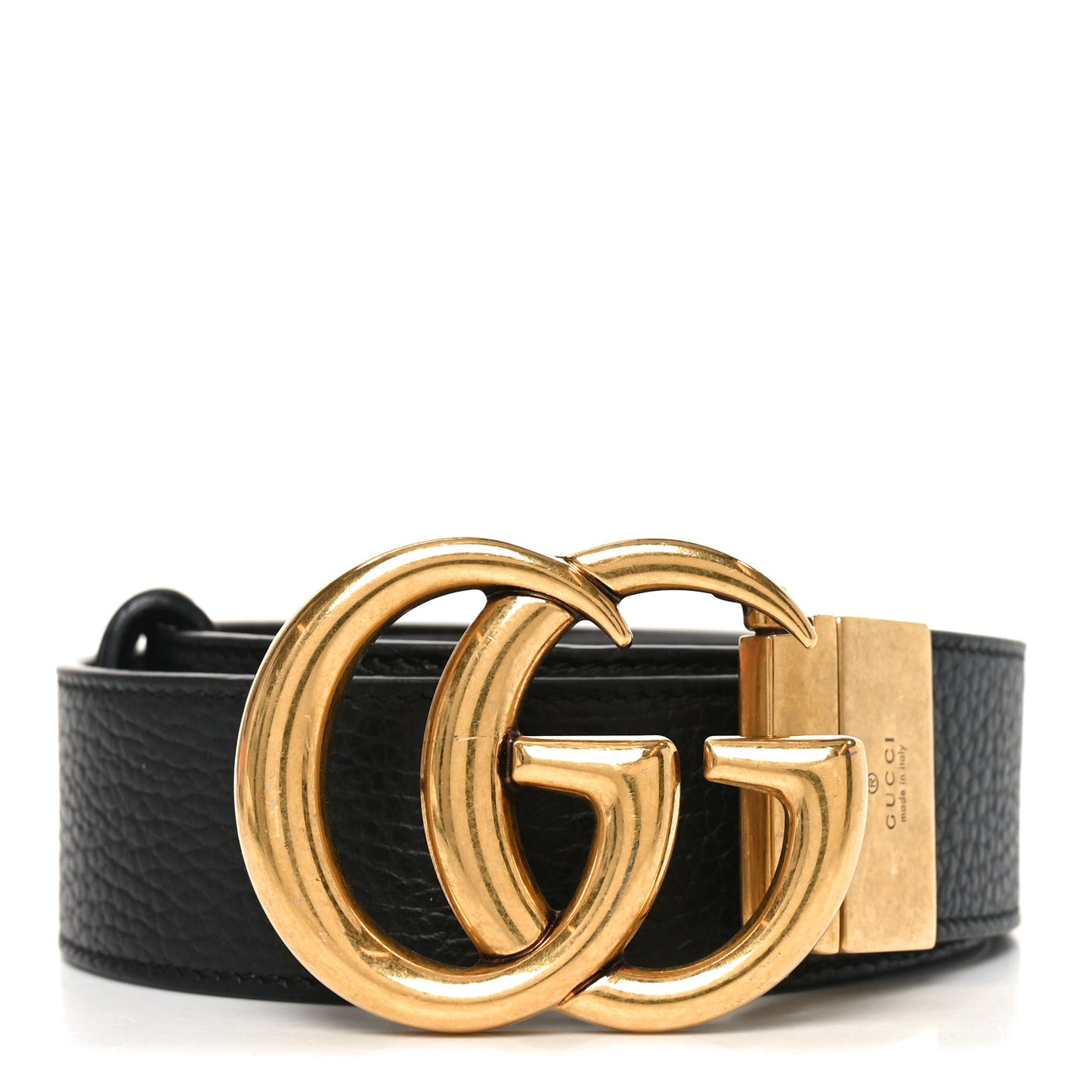 Calfskin Double G Reversible Belt 85 34 Black Cocoa