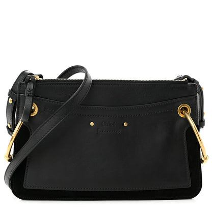 Chloe Calfskin Suede Mini Roy Bag Black 1 of 9