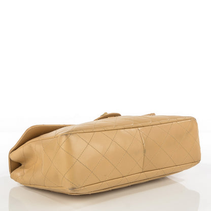 Chanel Lambskin Quilted Jumbo Single Flap Beige 8 of 13