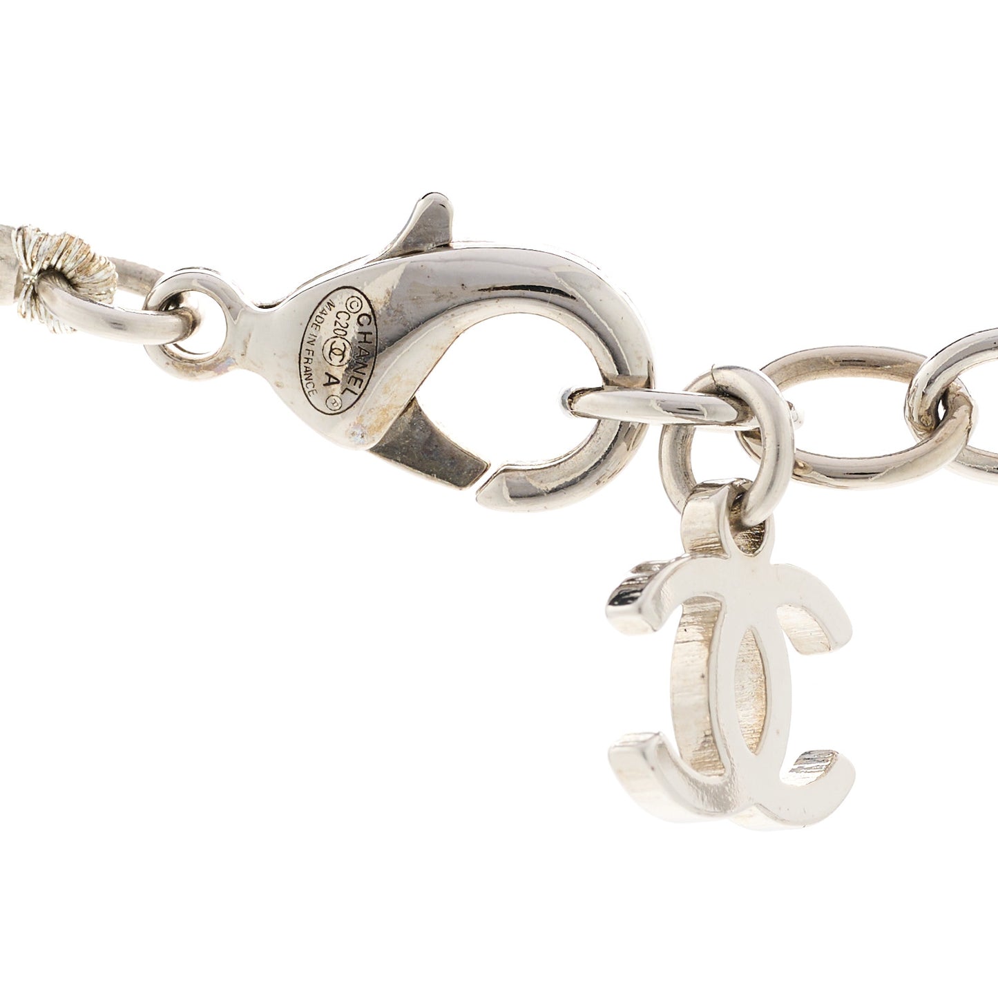 Pearl Crystal Star CC Multi Strand Necklace Pearly White Silver