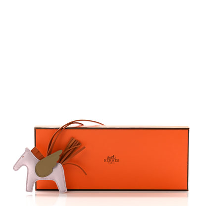Hermes Milo Lambskin Grigri Rodeo Pegase Horse Bag Charm PM Mauve Pale Pain D'Epice Beige Marfa 5 of 5