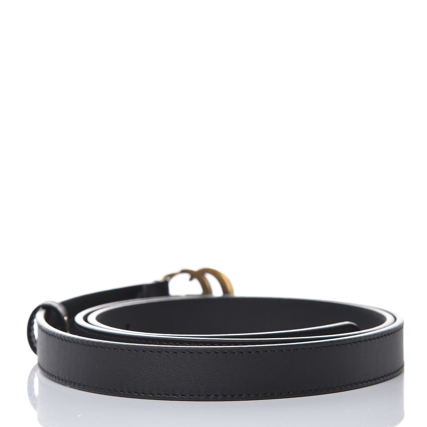 Gucci Calfskin Double G 20mm Belt 100 40 Black 3 of 6
