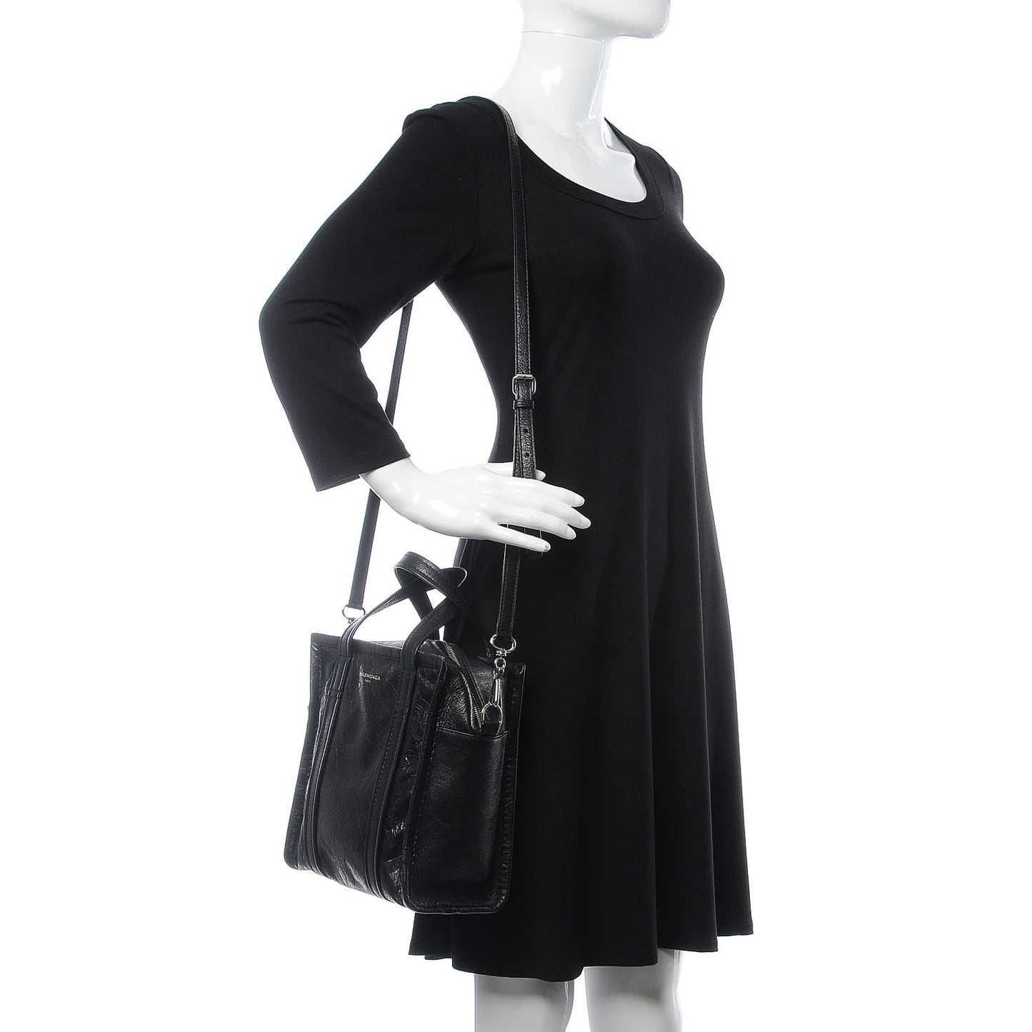 Agneau XS Bazar Shopper Tote Black