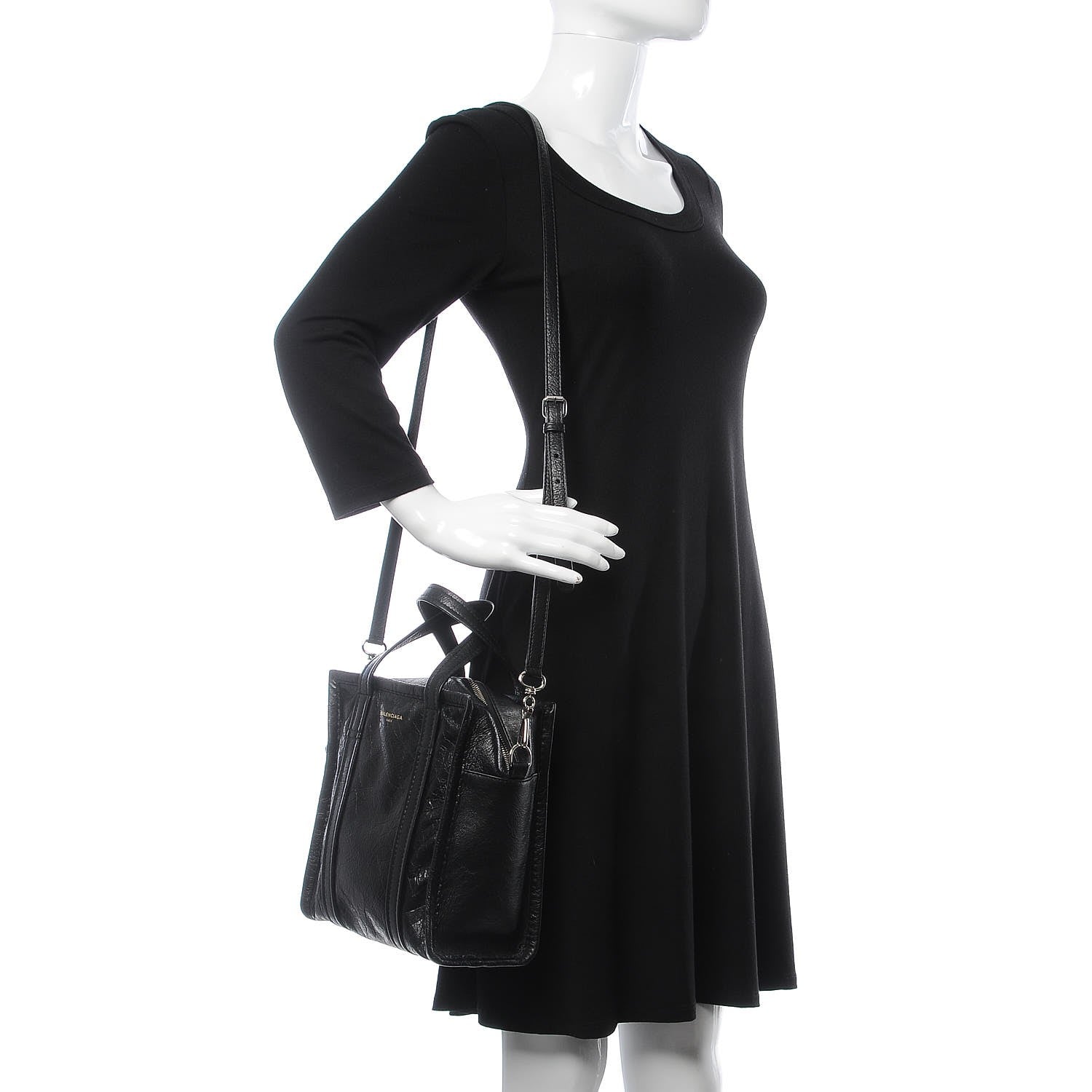 Balenciaga Agneau XS Bazar Shopper Tote Black 2 of 9