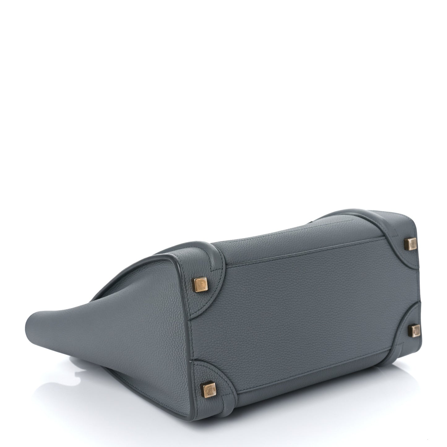 Baby Drummed Calfskin Micro Luggage Kohl