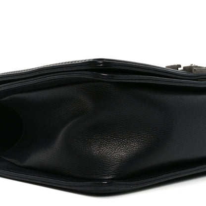 Chanel Calfskin Quilted Medium Boy Flap Black 9 of 11