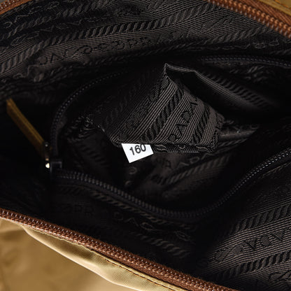 Prada Nylon Vela Sport Flat Messenger Bag Tabacco 7 of 9