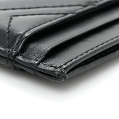 Gucci Calfskin Matelasse GG Marmont Card Holder Black 10 of 10