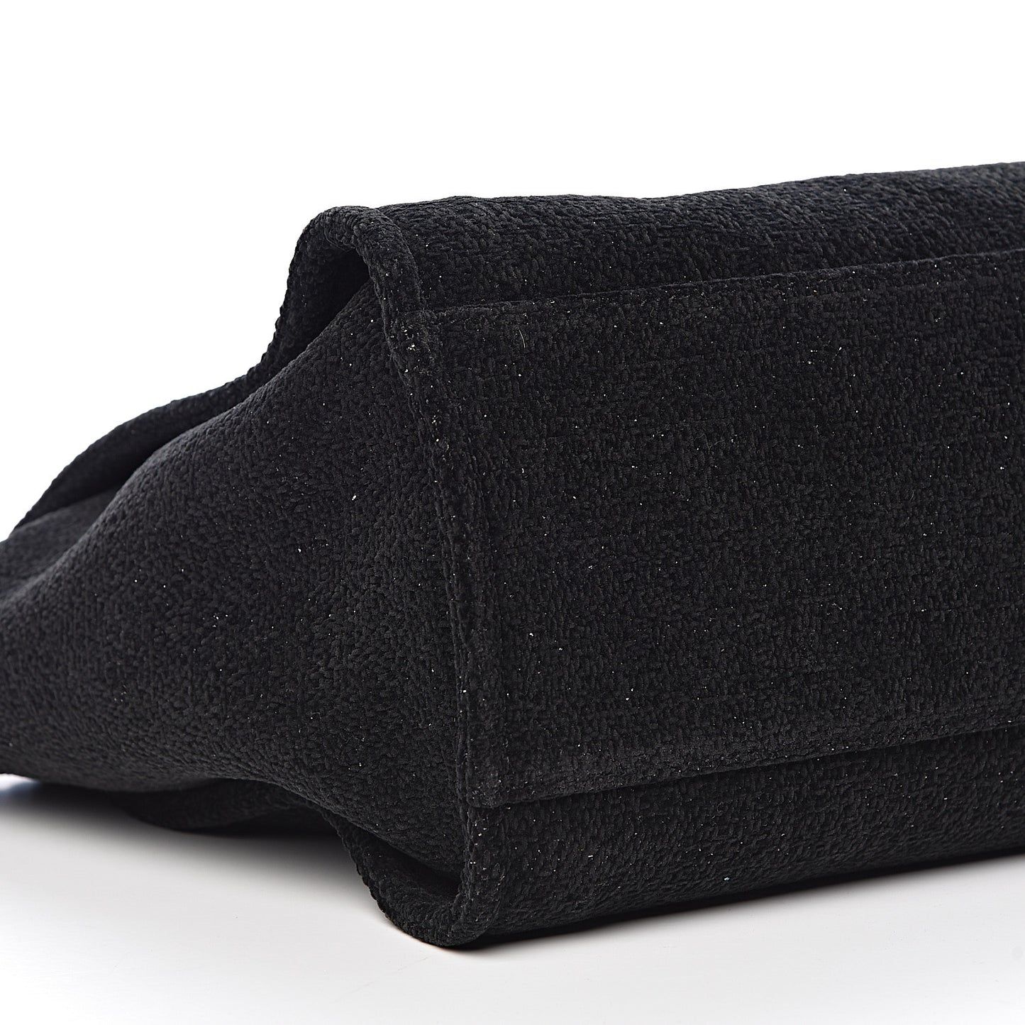 Lurex Boucle Medium Deauville Tote Black