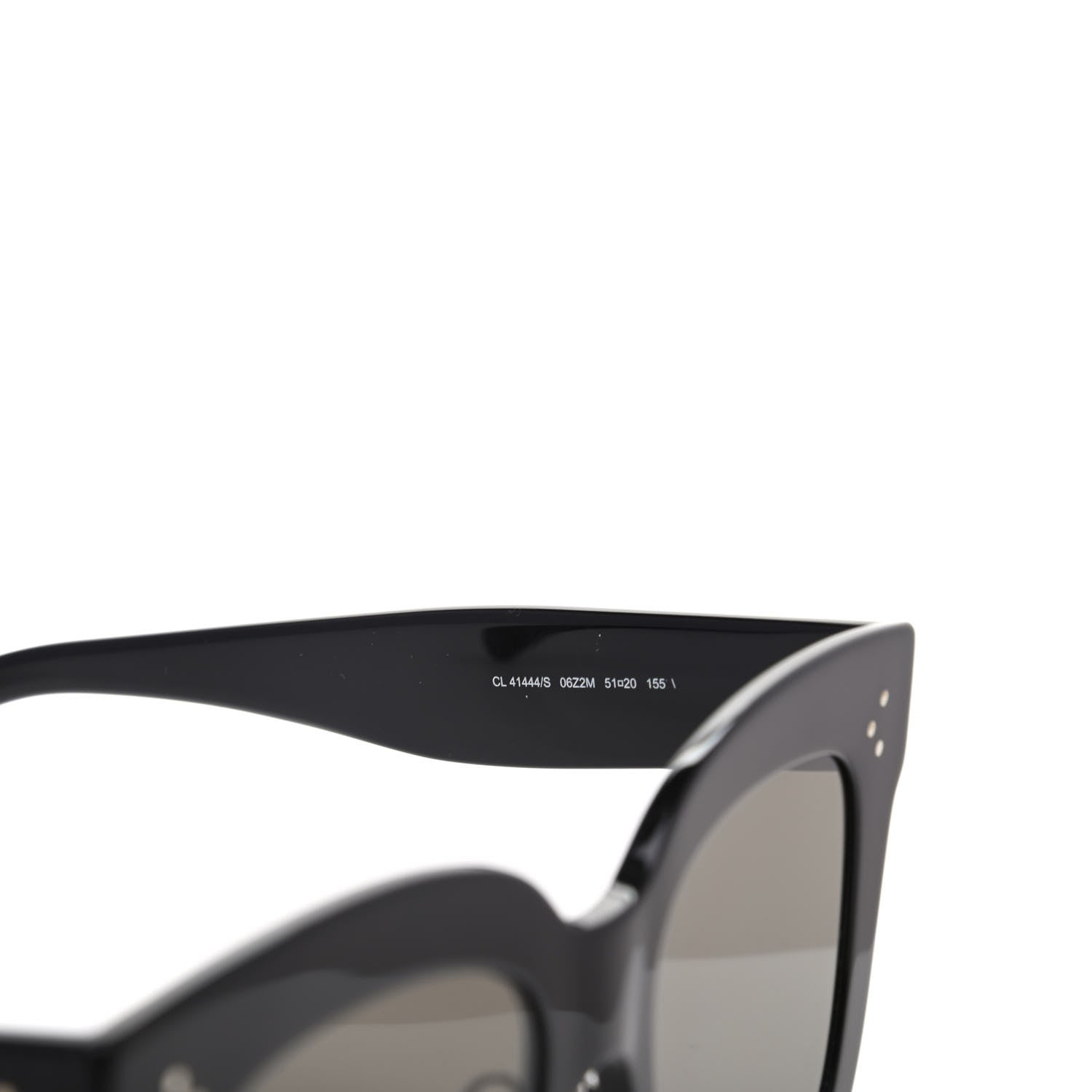 Celine Acetate Kim Sunglasses CL 41444/S Black 6 of 6