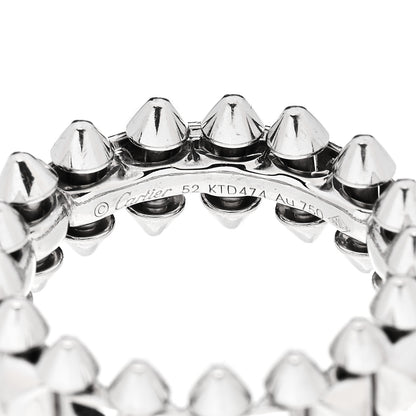 Cartier 18K White Gold MM Clash De Cartier Ring 52 6 4 of 5