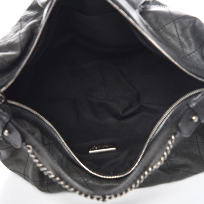 Chanel Caviar Stitched Large Outdoor Hobo Black 5 of 15
