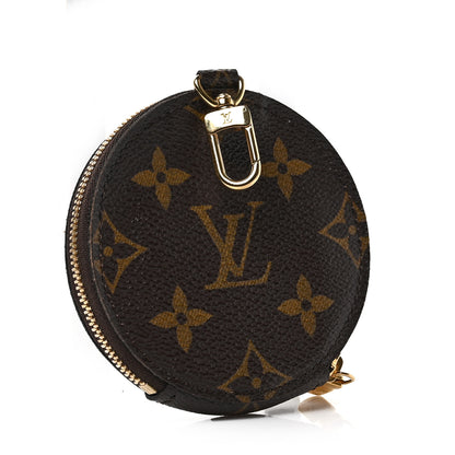 Louis Vuitton Monogram 2021 Christmas Animation Japanese Garden Round Coin Purse Wisteria Pink 3 of 6