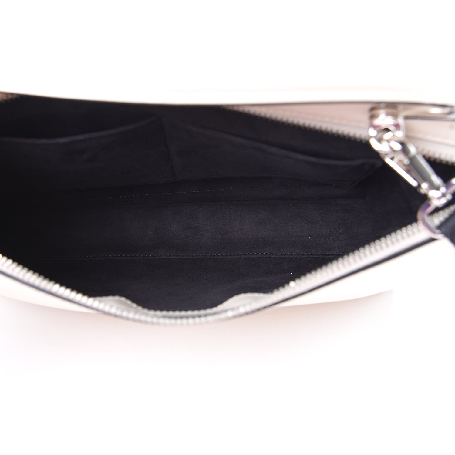 Fendi Vitello Baltico Shiny Nappa Lace Up DotCom Satchel Camelia Black Multicolor 5 of 11