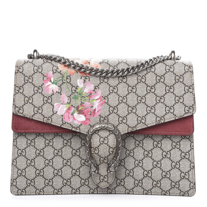 Gucci GG Supreme Monogram Blooms Medium Dionysus Shoulder Bag Beige Multicolor Dry Rose 1 of 12