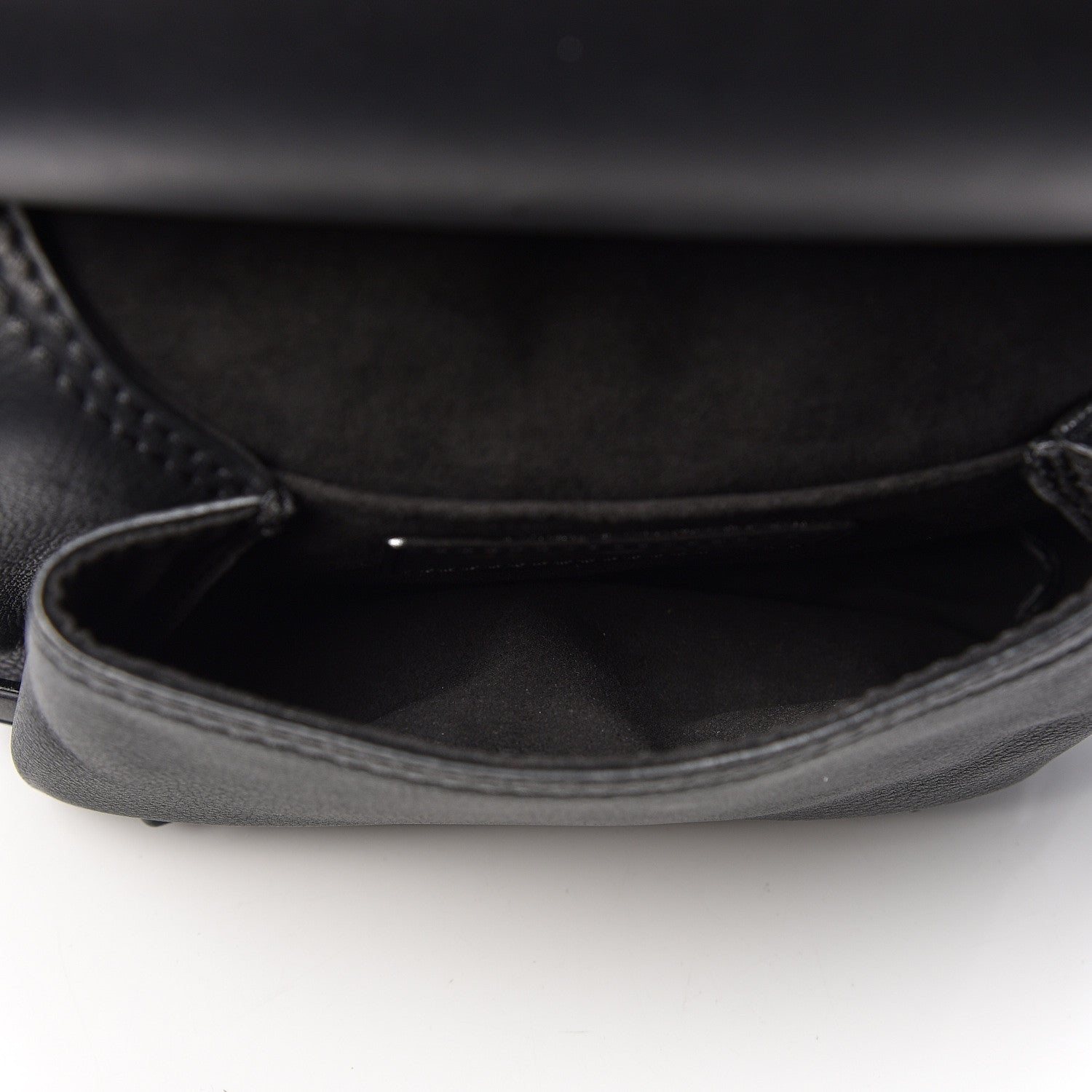 Burberry Calfskin Large Bridle Saddle Bag Black 6 of 11