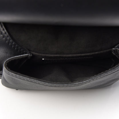 Burberry Calfskin Large Bridle Saddle Bag Black 6 of 11
