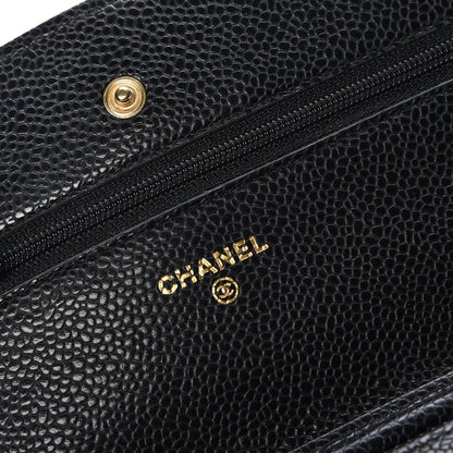 Chanel Caviar Quilted Wallet On Chain WOC Black 5 of 9