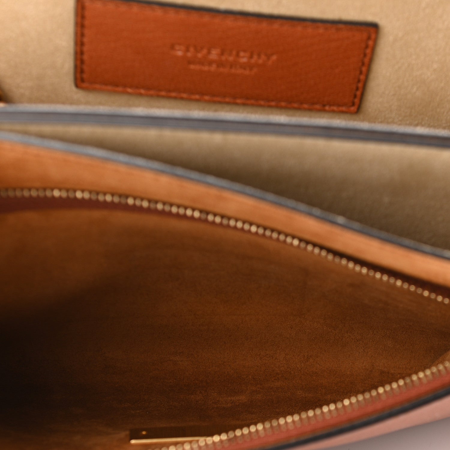 Givenchy Goatskin Suede Medium GV3 Shoulder Bag Chestnut 8 of 12