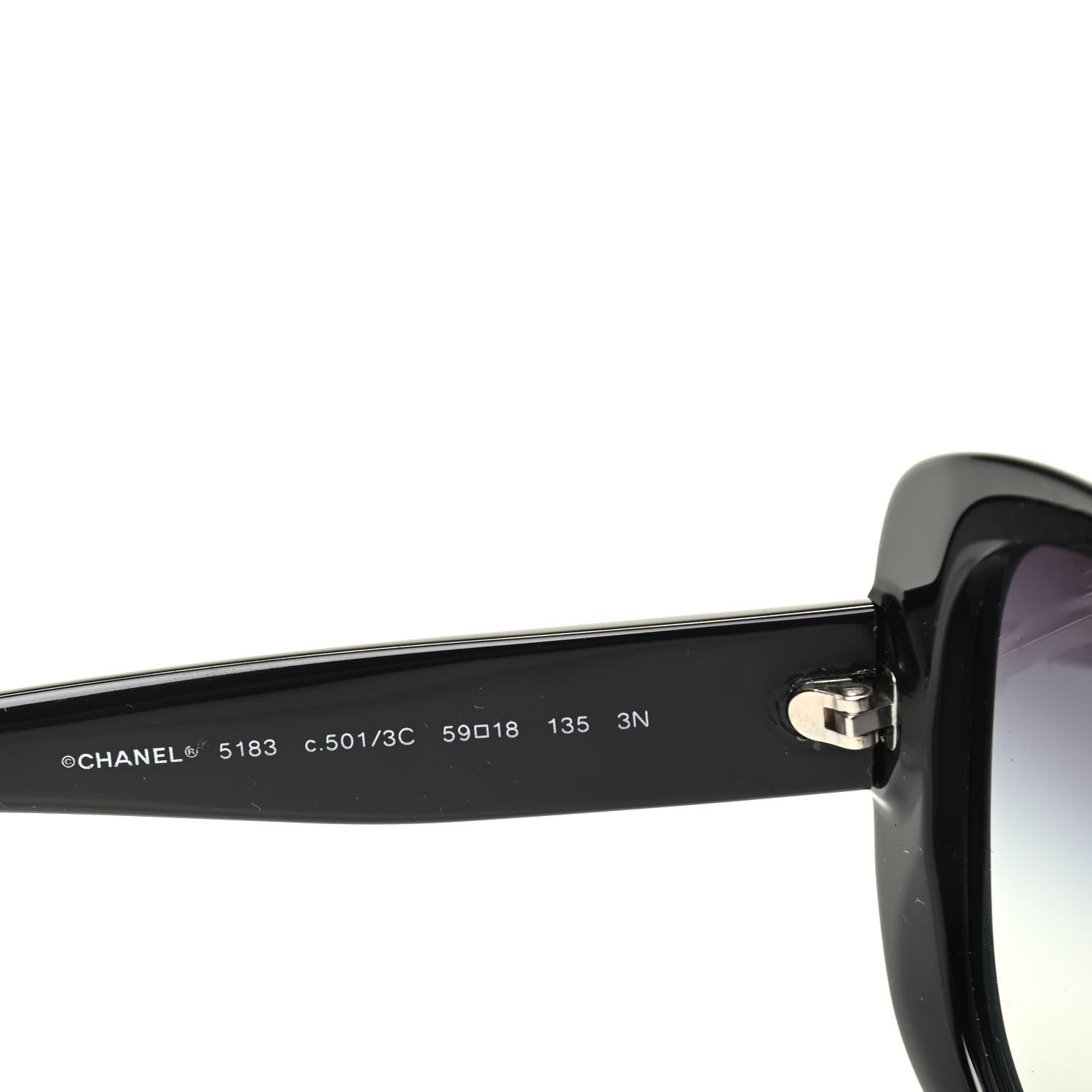 Chanel Acetate CC Sunglasses 5183 Black 5 of 7