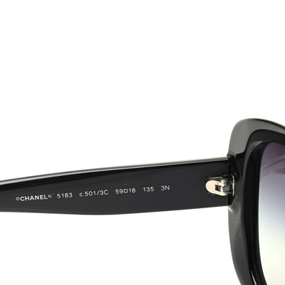 Chanel Acetate CC Sunglasses 5183 Black 5 of 7