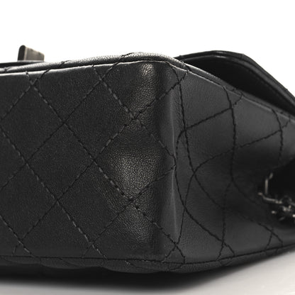 Chanel Metallic Sheepskin Quilted 2.55 Reissue Mini Flap Dark Grey 10 of 11