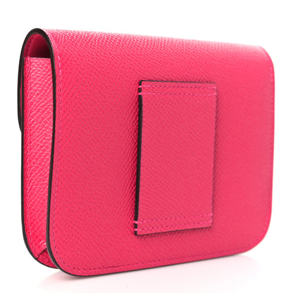 Hermes Epsom Constance Slim Wallet Rose Mexico 4 of 9