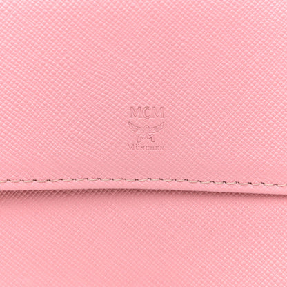 MCM Visetos Crossbody Wallet Pink 9 of 10
