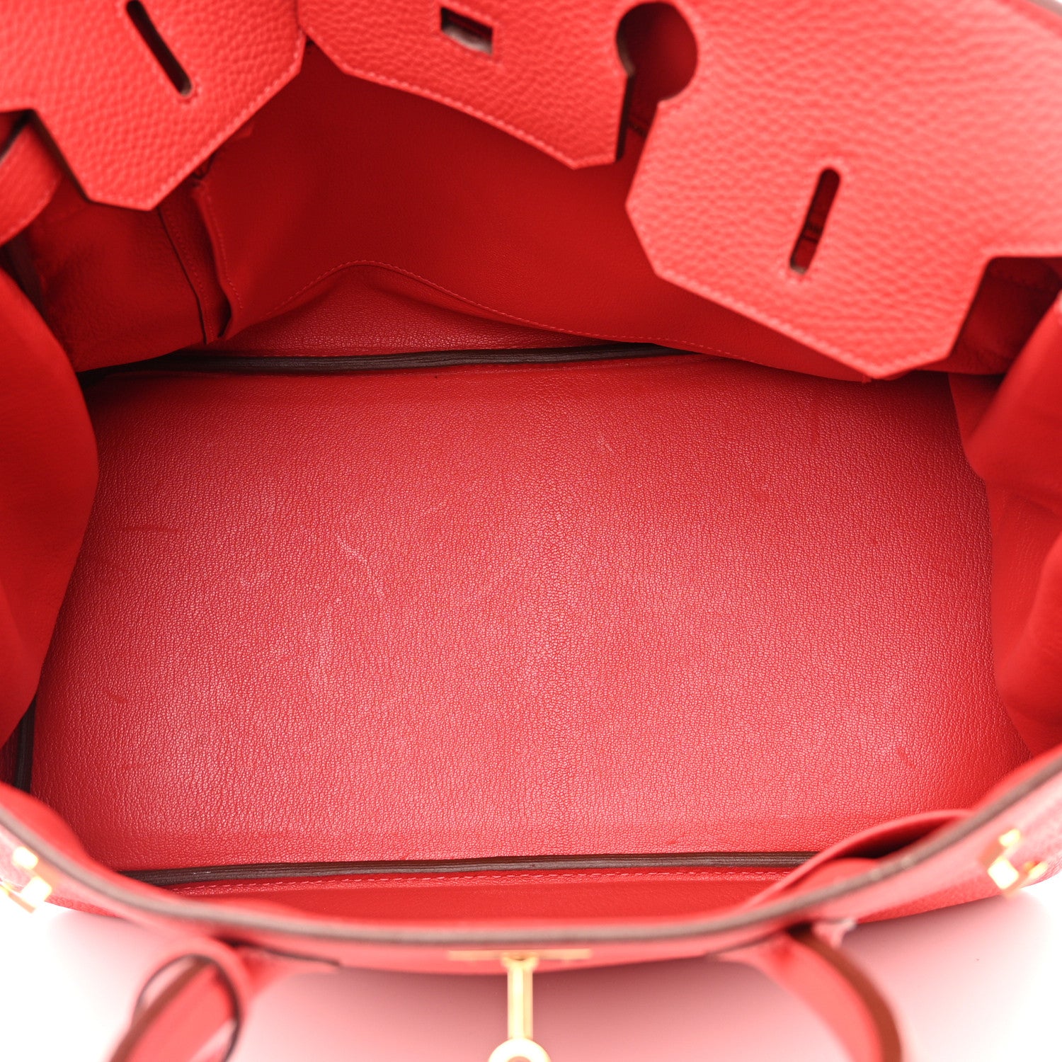 Hermes Taurillon Clemence Birkin 35 Rose Jaipur 5 of 15