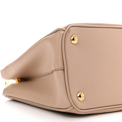 Prada Saffiano Small Galleria Double Zip Tote Cammeo 8 of 11