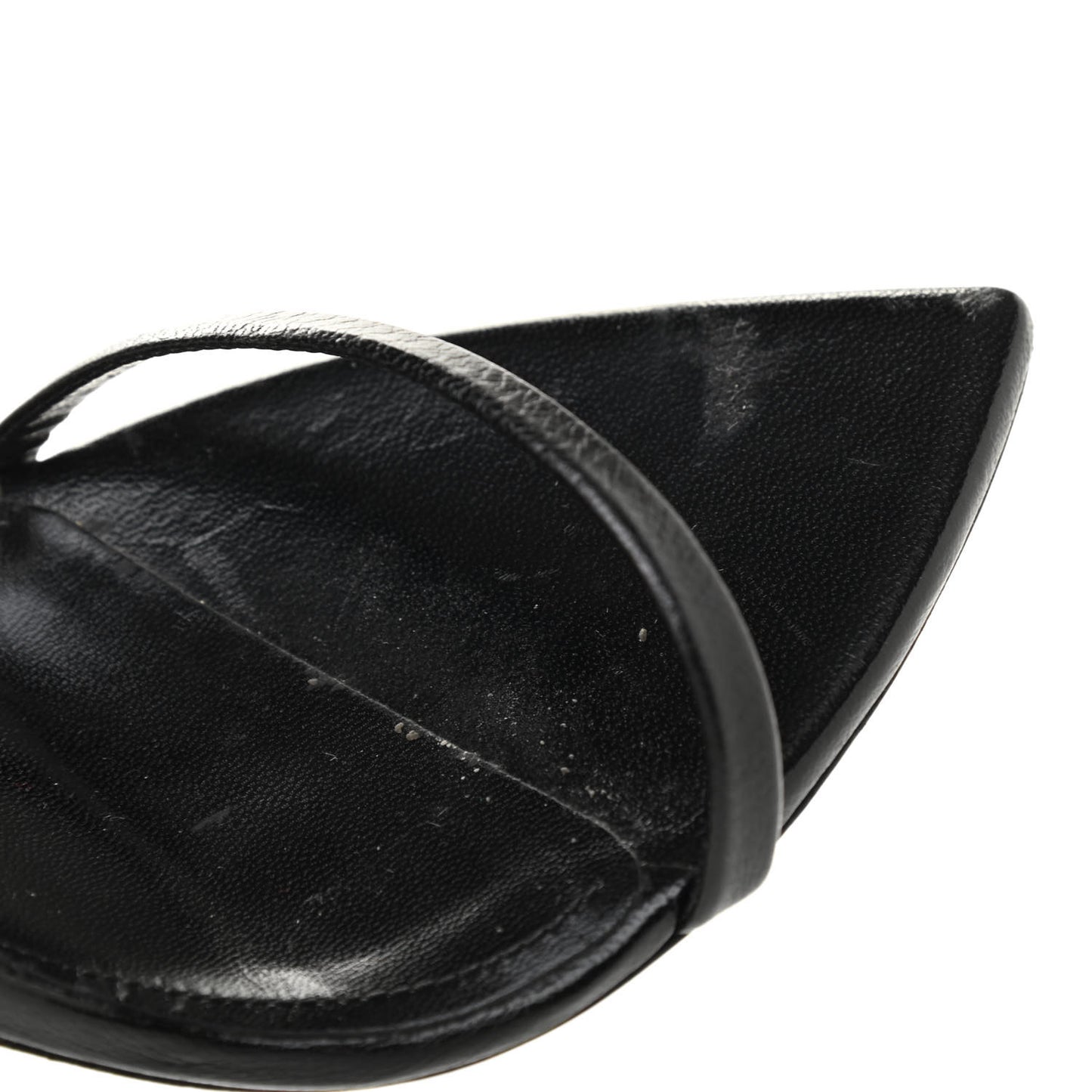 Feather Embellished Calfskin Talitha Ankle-Wrap Sandals 36 Black White