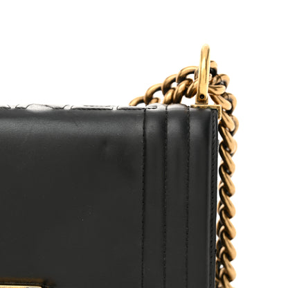 Chanel Glazed Calfskin Small Boy Flap Black 16 of 16