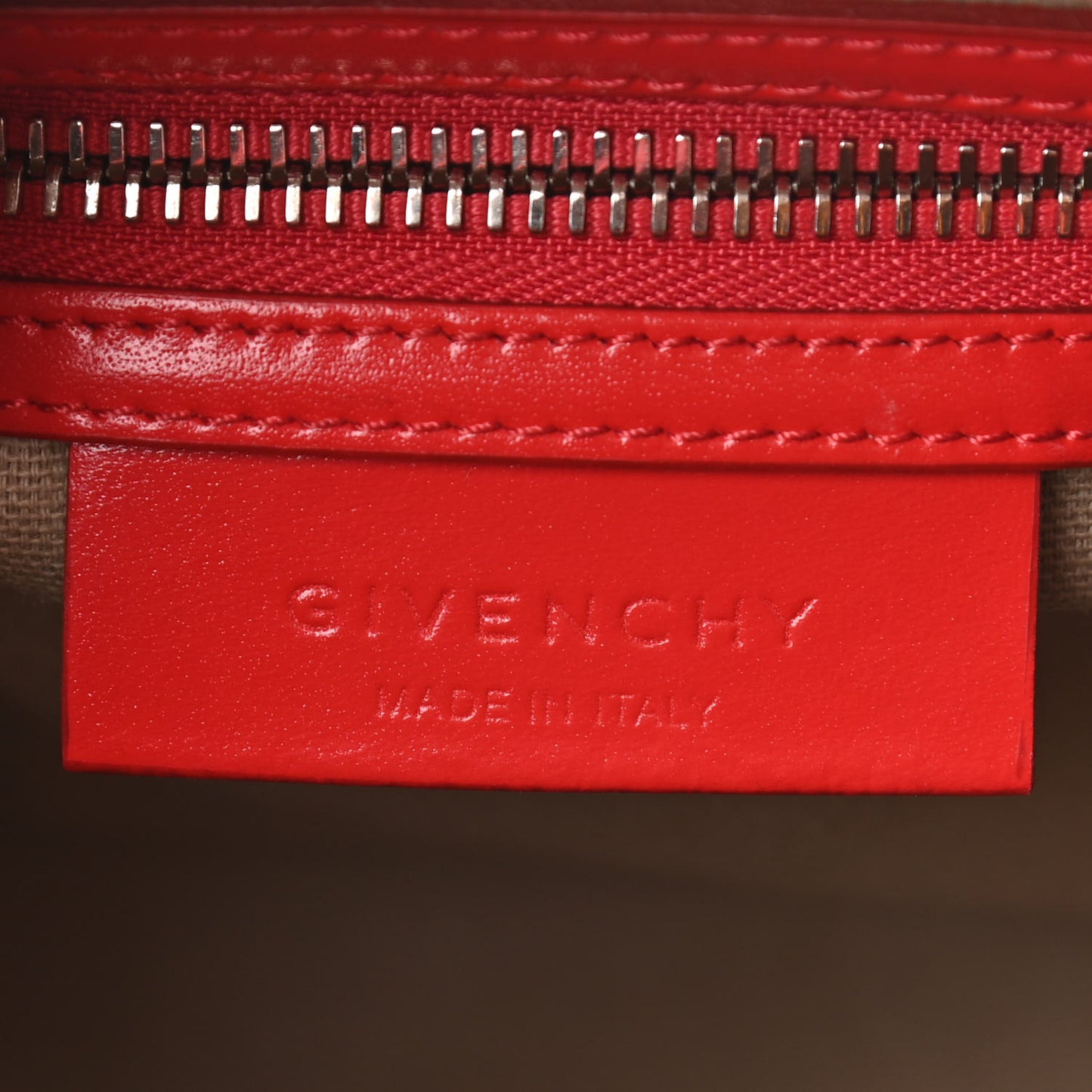 Shiny Lord Calfskin Mini Antigona Red