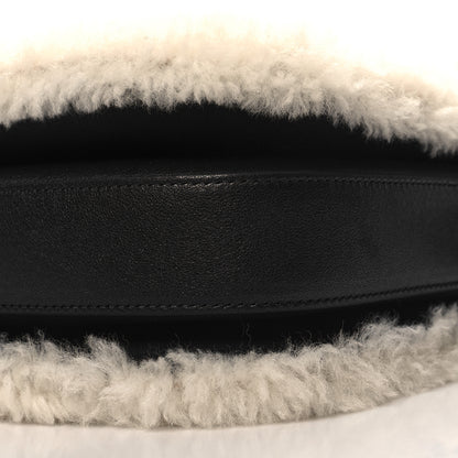 Gucci Sakai Be Green Calfskin Shearling Horsebit 1955 Shoulder Bag Black 11 of 11