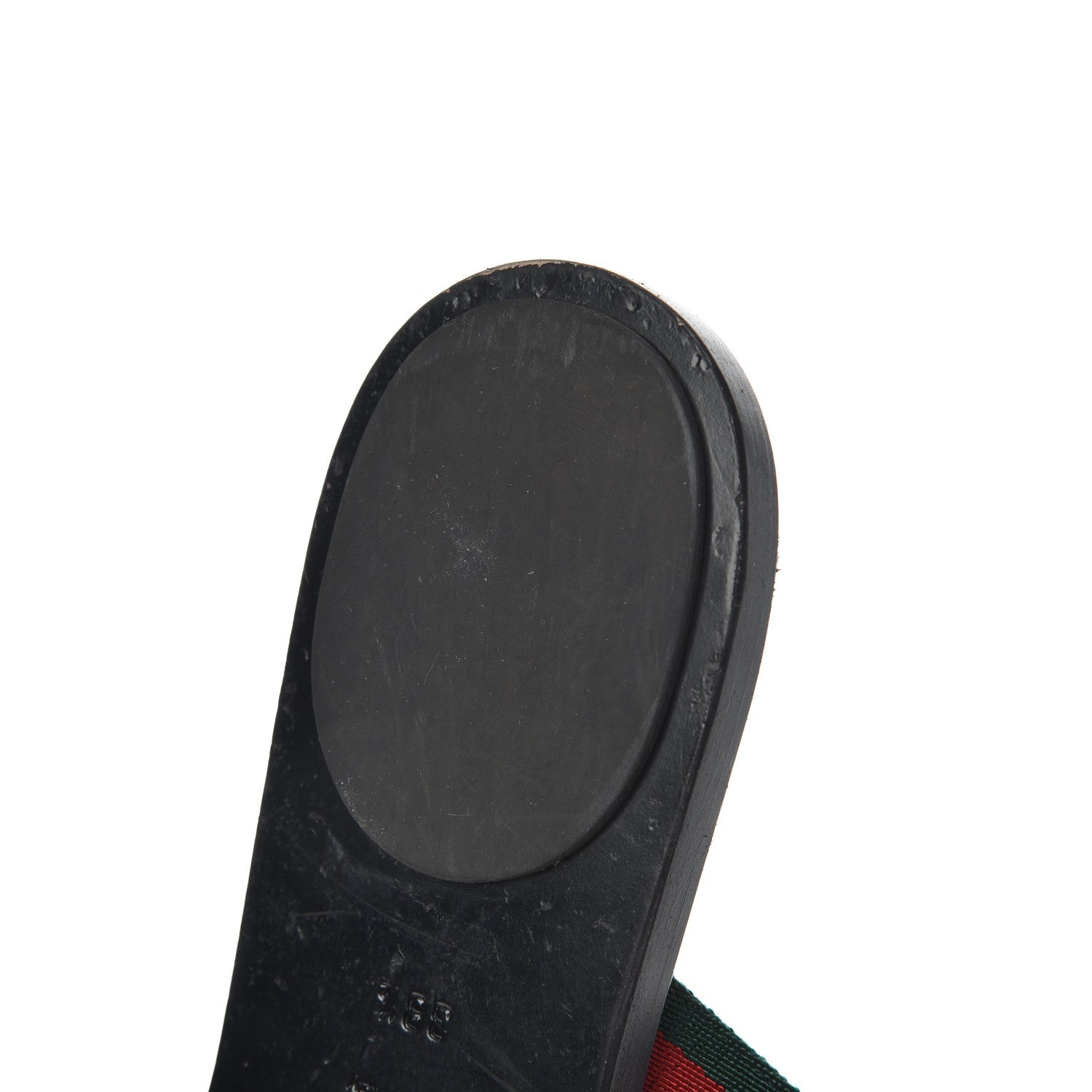 Gucci Nylon Guccissima Web Womens Thong Sandals 38.5 Green Red Black 12 of 16