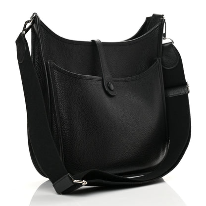 Hermes Taurillon Clemence Evelyne III PM Black 3 of 12